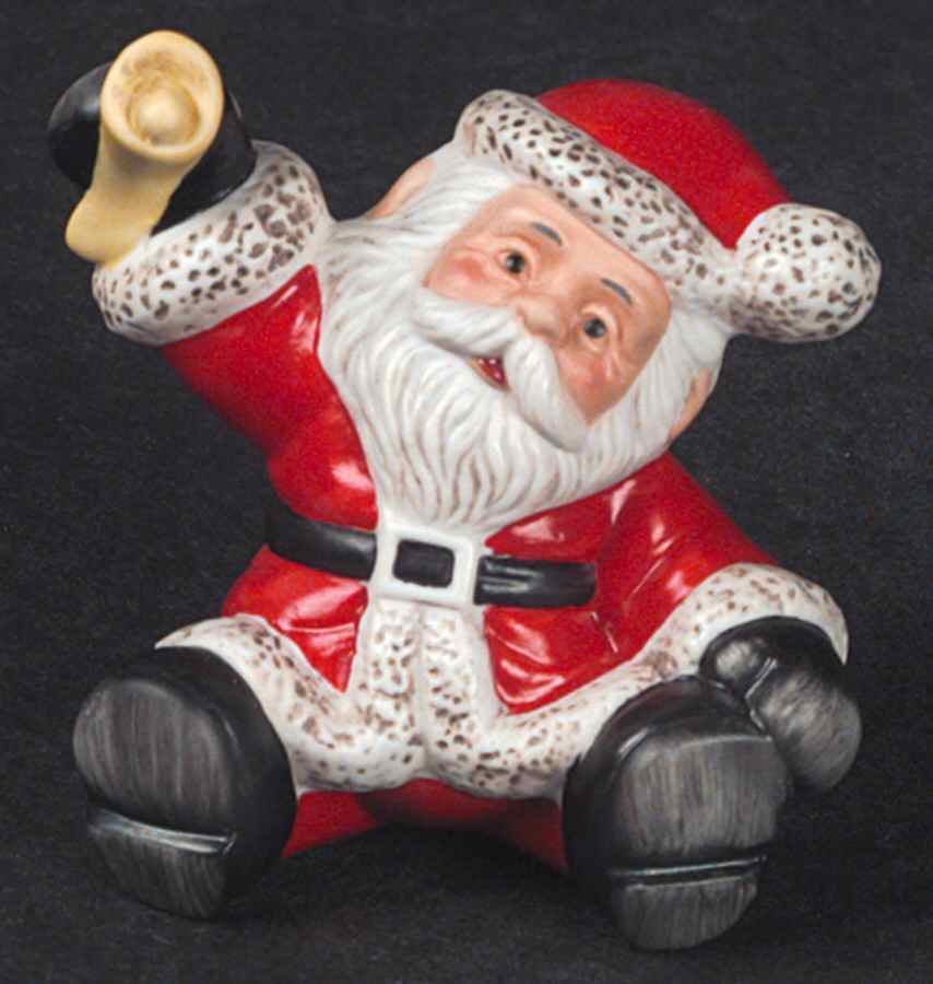 Christmas Figurines & Giftware Sitting Santa-Set Of 2 - No Box by Goebel-1