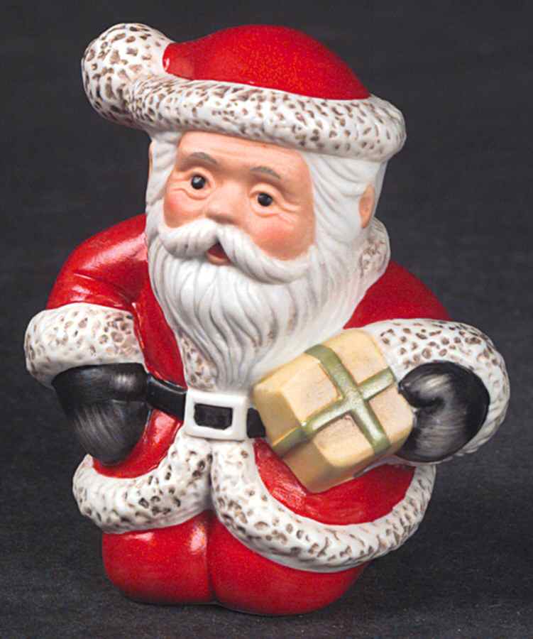 Christmas Figurines & Giftware Kneeling Santa-Set Of 2 - No Box by Goebel-1