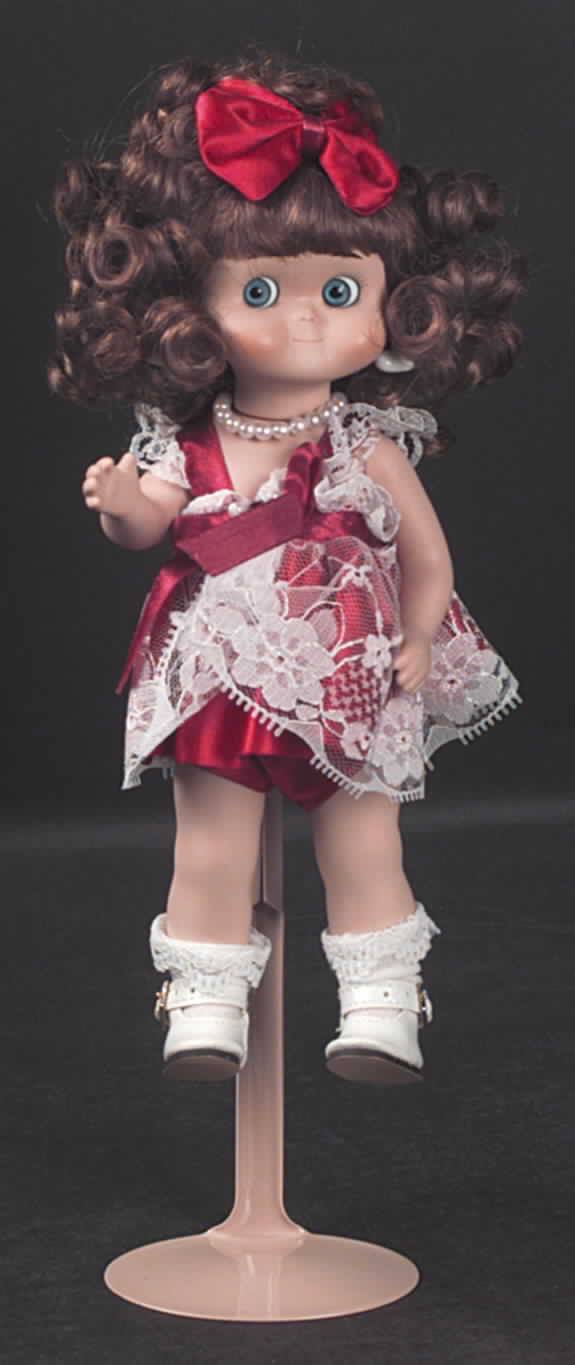 Dolly Dingle Birthstone-Doll Garnet Dingle - With Box by Goebel-1