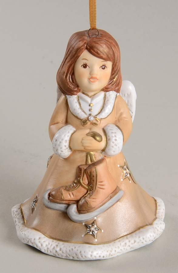 Angel Christmas Bell Angel With Ice Skates - No Box by Goebel-1