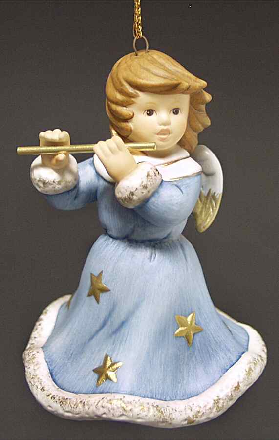 Angel Christmas Bell Angel With Flute - Boxed by Goebel-1