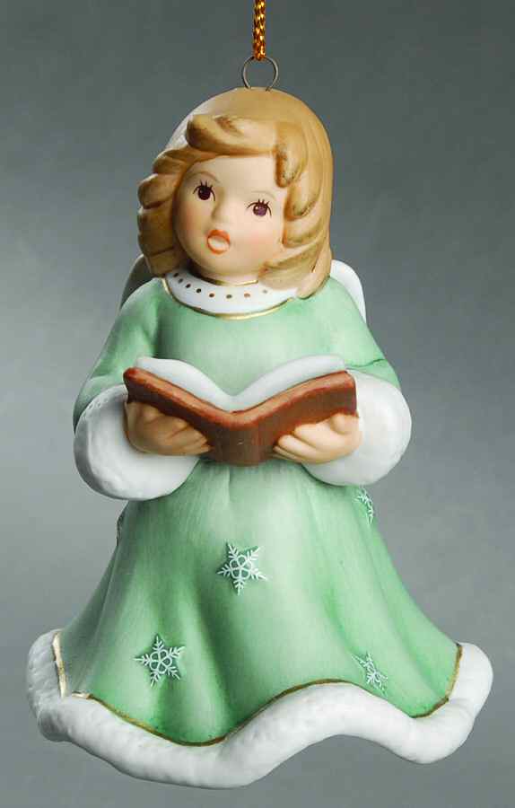 Angel Christmas Bell Angel With Book - Boxed by Goebel-1