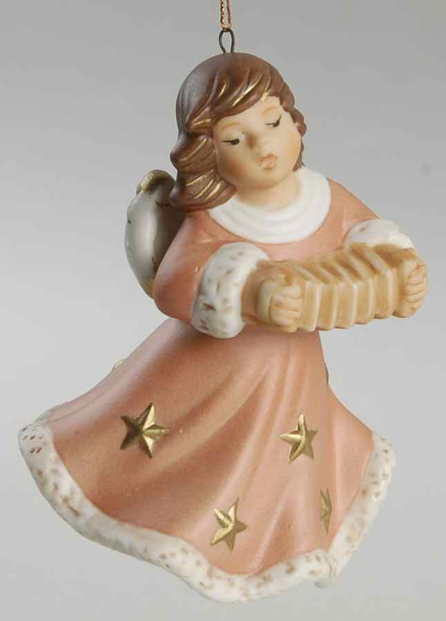 Angel Christmas Bell Angel With Accordion - Boxed by Goebel-1