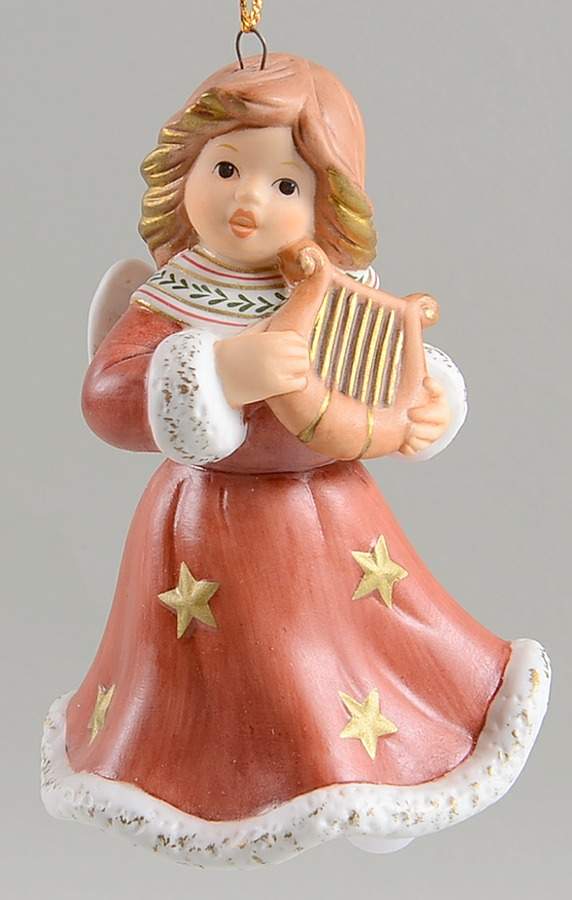 Angel Christmas Bell Angel With Harp - Boxed by Goebel-1