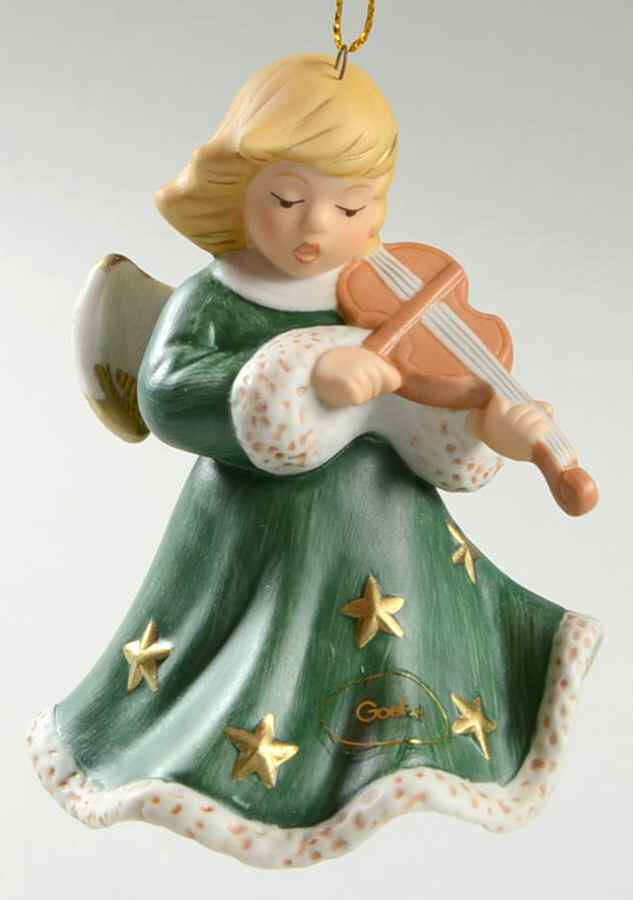 Angel Christmas Bell Angel With Violin - No Box by Goebel-1