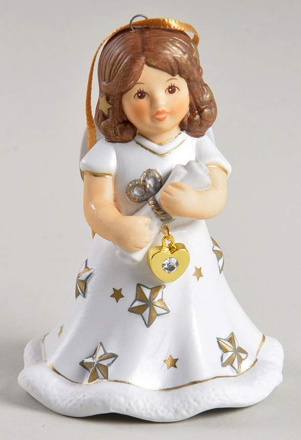 Angel Christmas Bell Angel With Scroll - No Box by Goebel-1