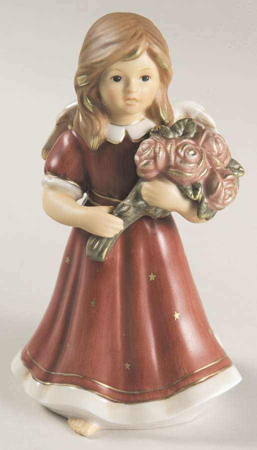 Annual Angel Figurine A Rose Is Blooming - Boxed by Goebel-1