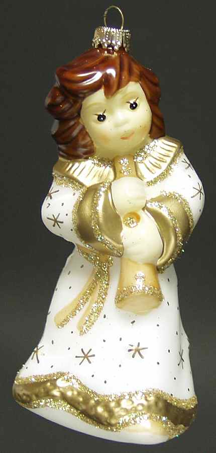 Goebel Christmas Ornament Angel With Horn - No Box by Goebel-1