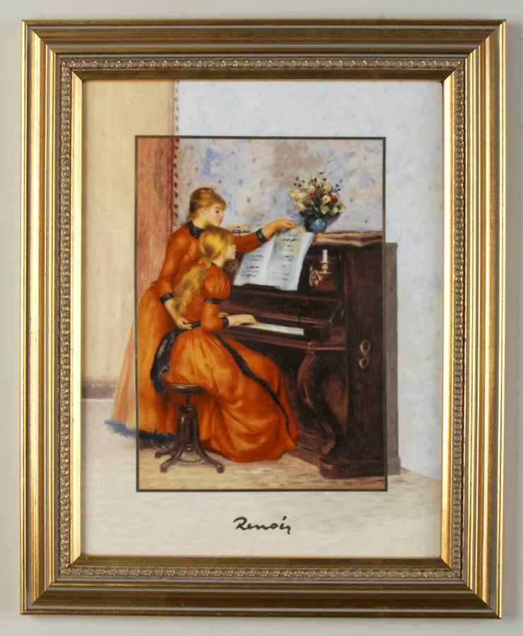 Artis Orbis-Renoir Girls At Piano-Picture Large - Boxed by Goebel-1