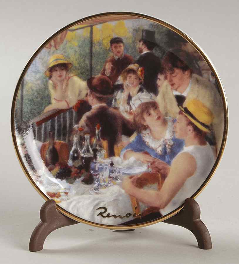 Artis Orbis-Renoir Breakfast With Boatmen-Mini Plate - Boxed by Goebel-1