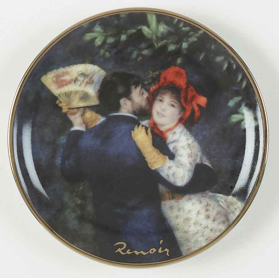 Artis Orbis-Renoir Dance In The Country-Mini Plate - Boxed by Goebel-1