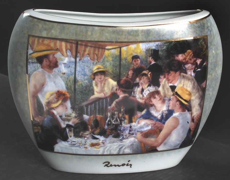 Artis Orbis-Renoir Breakfast With The Boatmen-Vase - No Box by Goebel-1