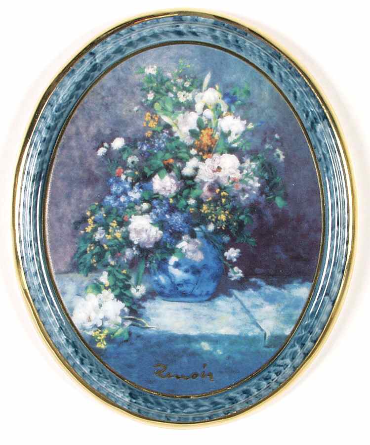 Artis Orbis-Renoir Flowers Of Spring-Oval Picture - No Box by Goebel-1