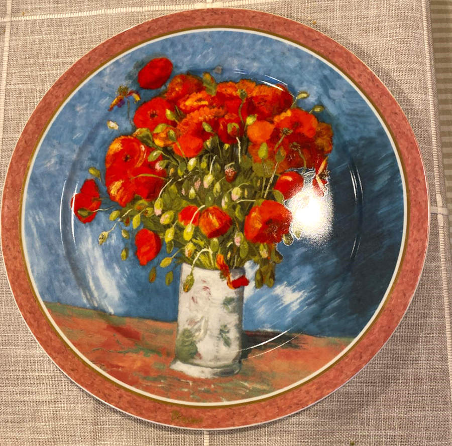 Artis Orbis-Van Gogh Poppies Plate - No Box by Goebel-1