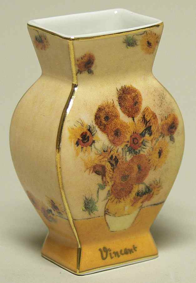 Artis Orbis-Van Gogh Sunflowers Mini Vase - Boxed by Goebel-1