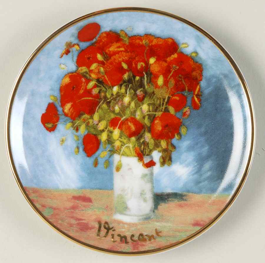 Artis Orbis-Van Gogh Poppies Mini Plate - No Box by Goebel-1