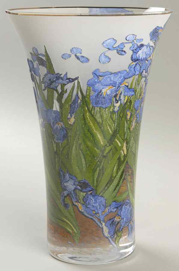 Artis Orbis-Van Gogh Iris Glass Vase - No Box by Goebel-1
