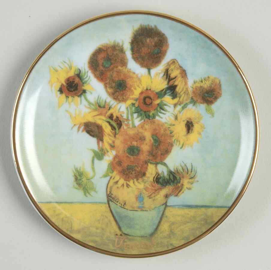 Artis Orbis-Van Gogh Sunflowers Mini Plate - Boxed by Goebel-1