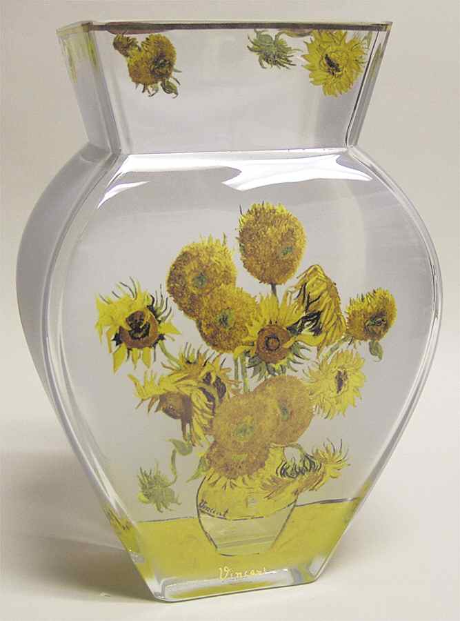 Artis Orbis-Van Gogh Sunflowers Glass Vase - No Box by Goebel-1
