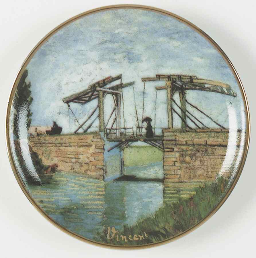Artis Orbis-Van Gogh Drawbridge-Mini Plate - Boxed by Goebel-1