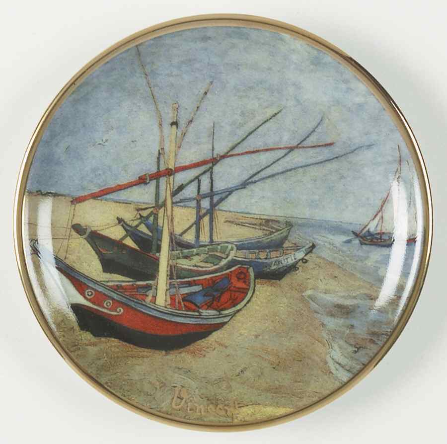 Artis Orbis-Van Gogh The Boats-Mini Plate - Boxed by Goebel-1