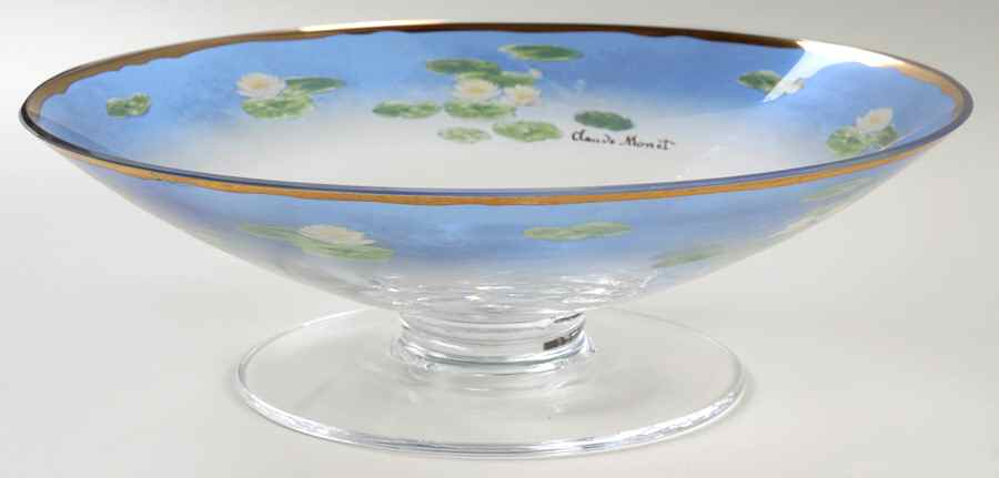 Artis Orbis-Monet Evening Flowers Glass Bowl - No Box by Goebel-1