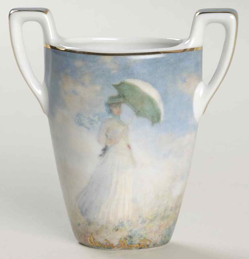Artis Orbis-Monet Woman With Umbrella Mini Vase - Boxed by Goebel-1