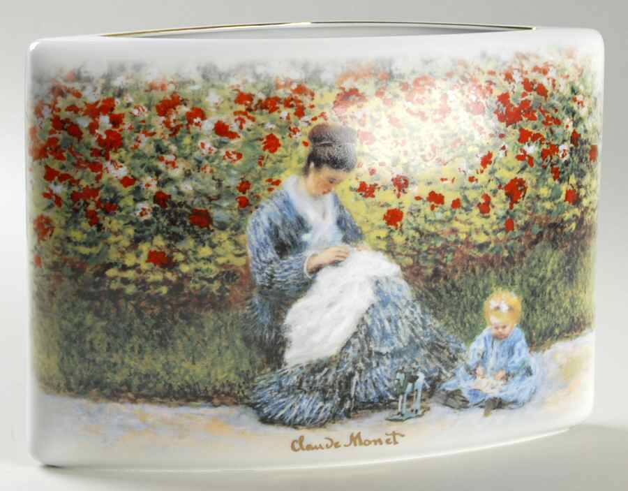 Artis Orbis-Monet Camille Monet With Child Vase - No Box by Goebel-1
