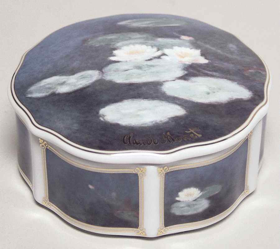 Artis Orbis-Monet Evening Flowers-Box Large - No Box by Goebel-1