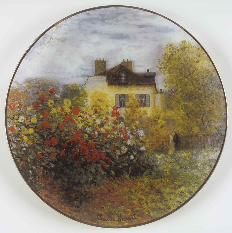 Artis Orbis-Monet Artist's House Glass Plate - No Box by Goebel-1