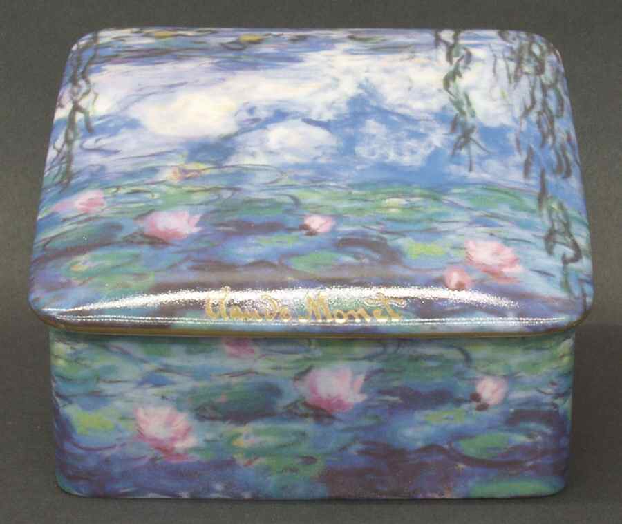 Artis Orbis-Monet Evening Flowers & Willow-Box-Large - Boxed by Goebel-1