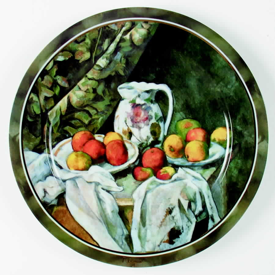 Artis Orbis-Cezanne Still Life W/Floral Pitcher-Plate - No Box by Goebel-1