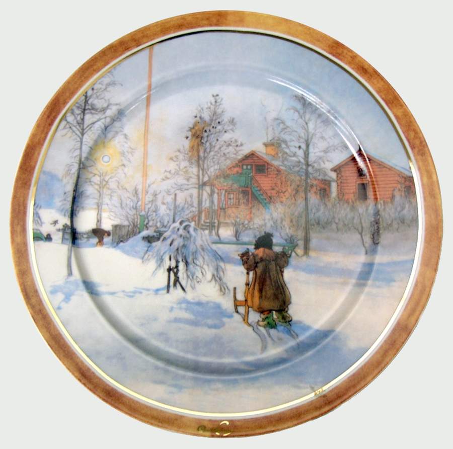 Artis Orbis-Larsson Brita With Sled-Plate - Boxed by Goebel-1