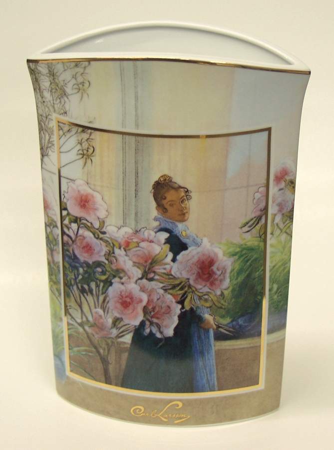 Artis Orbis-Larsson Karin With Azaleas-Vase - Boxed by Goebel-1