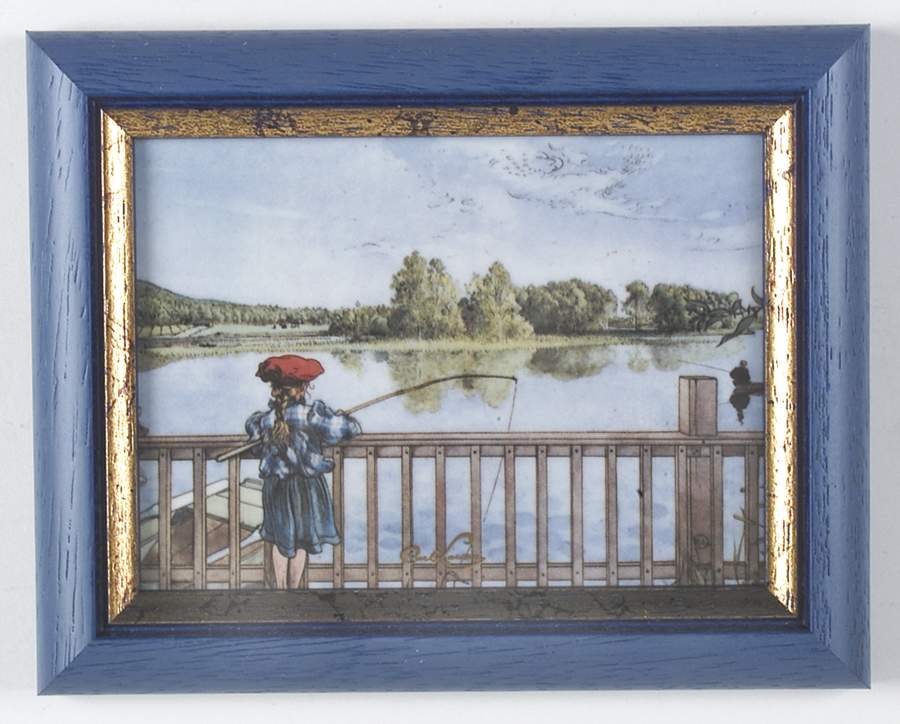 Artis Orbis-Larsson Lisbeth Fishing-Picture-Small - Boxed by Goebel-1