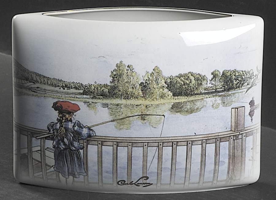 Artis Orbis-Larsson Lisbeth Fishing-Vase - Boxed by Goebel-1