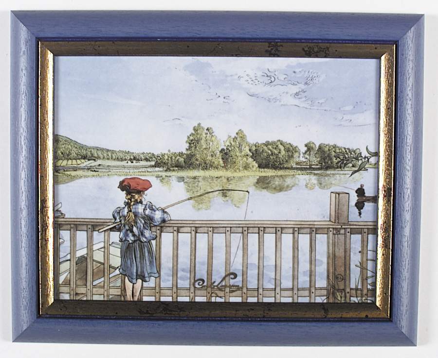 Artis Orbis-Larsson Lisbeth Fishing-Picture-Large - No Box by Goebel-1