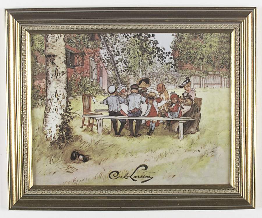 Artis Orbis-Larsson Breakfast Under The Birch-Picture-Large - Boxed by Goebel-1