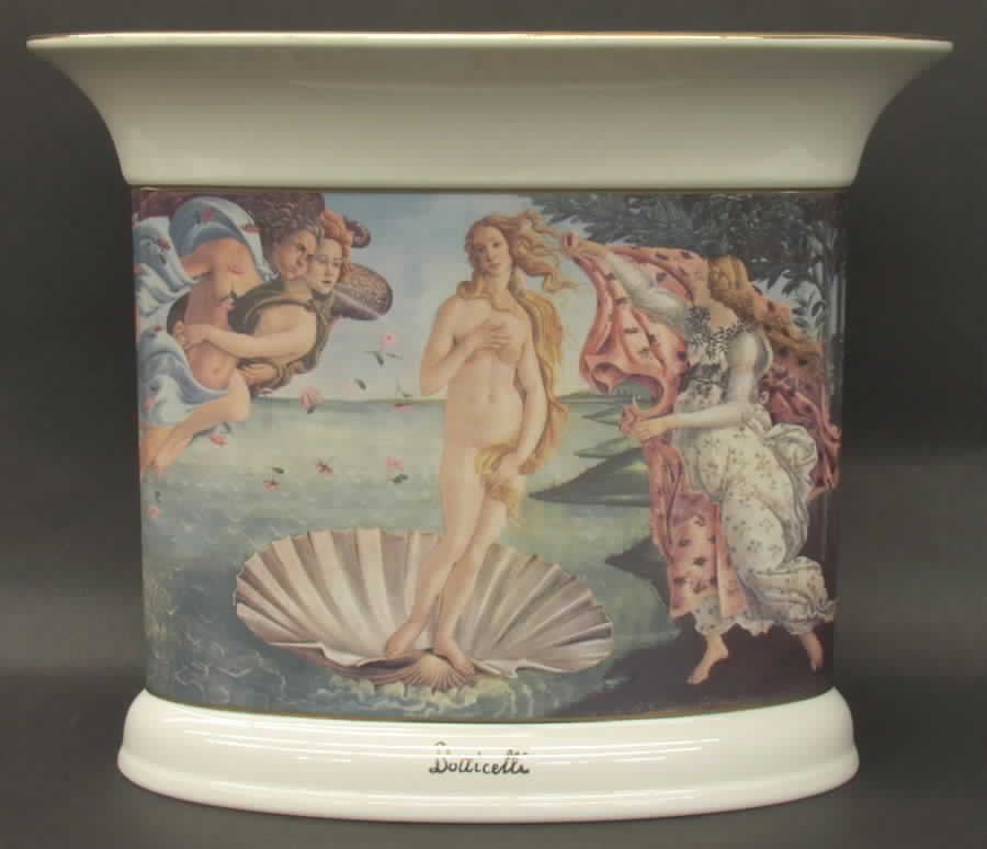 Artis Orbis-Sandro Botticelli Birth Of Venus- Large Vase - With Box by Goebel-1