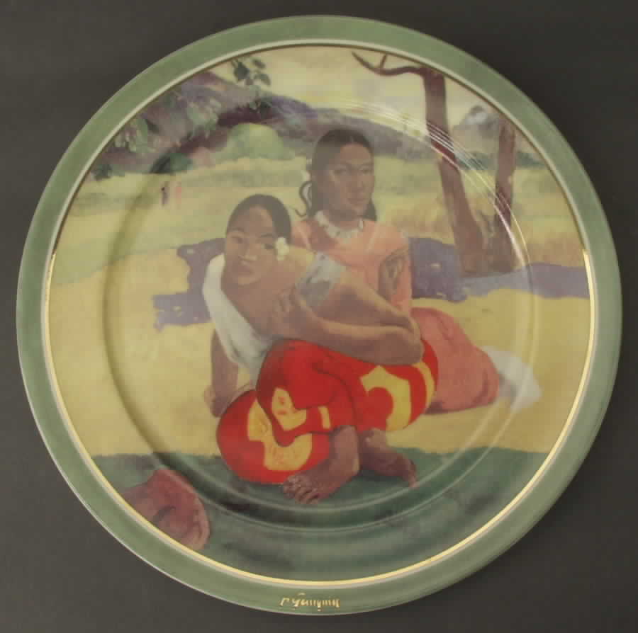 Artis Orbis-Gauguin Two Tahitians-Plate - With Box by Goebel-1