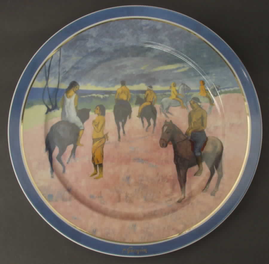 Artis Orbis-Gauguin Rider On The Beach-Plate - Boxed by Goebel-1