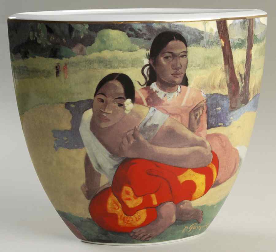 Artis Orbis-Gauguin Two Tahitians-Vase - Boxed by Goebel-1