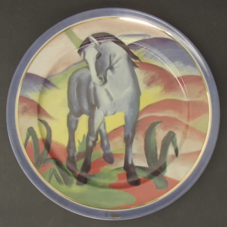Artis Orbis-Marc Blue Horse-Plate - No Box by Goebel-1