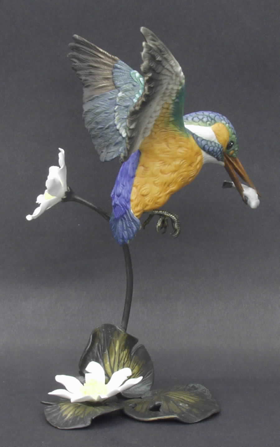 Bronze Bird Figurines Kingfisher - Boxed by Goebel-1