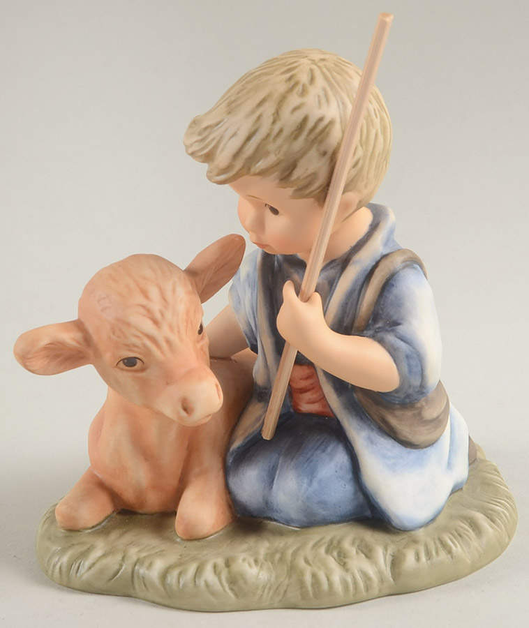 Berta Hummel Nativity Boy With Calf - No Box by Goebel-1