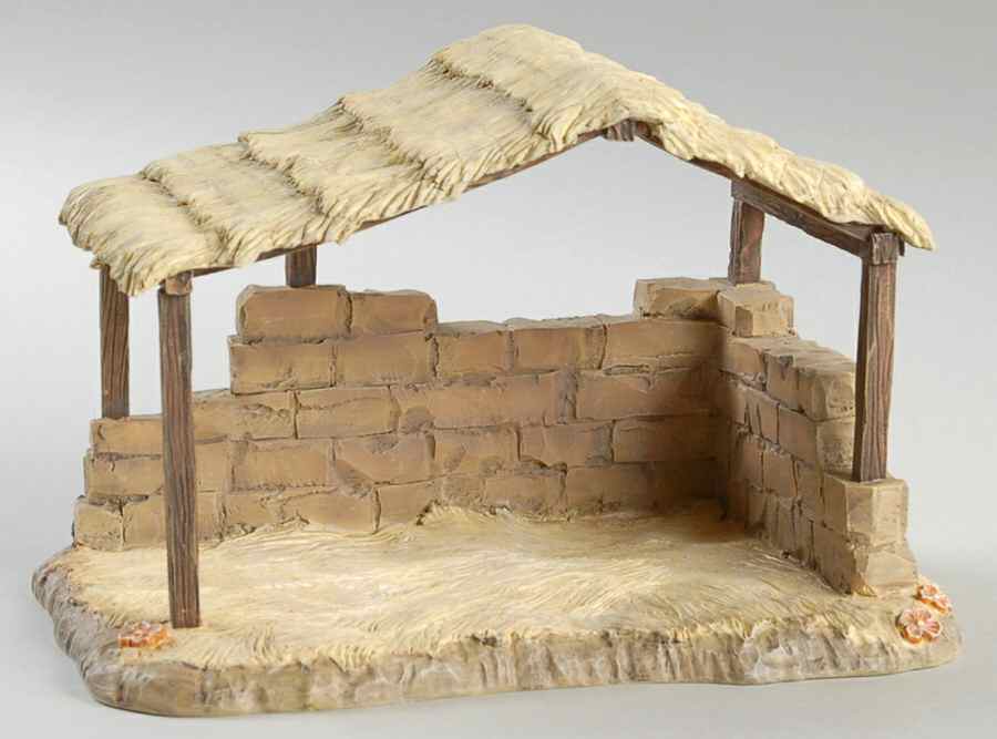 Berta Hummel Miniature Nativity Stable (Creche) - Boxed by Goebel-1