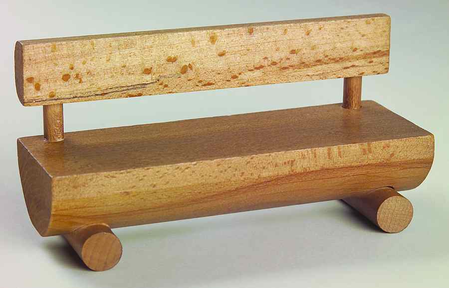 Hummel Figurine Accessories Stained Wood Bench - No Box by Goebel-1