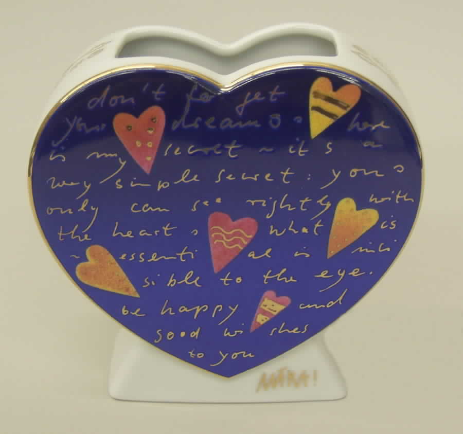 Artis Orbis - Maria Love Hearts-Vase Blue - Boxed by Goebel-1