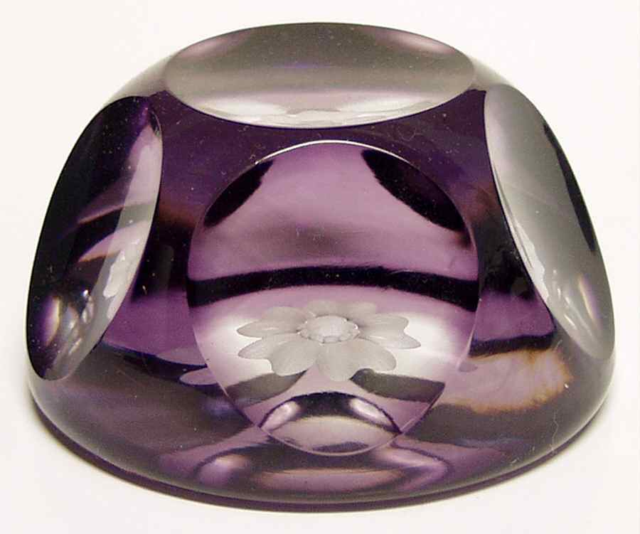 Goebel Crystal Paperweight Floral  - Boxed by Goebel-1