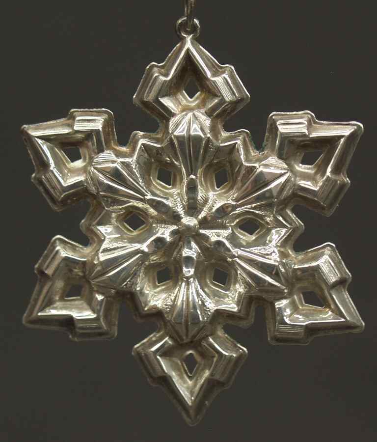 Snowflake Medallion Snowflake - With Box by Gorham Silver-1